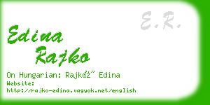 edina rajko business card